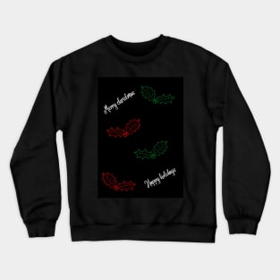 Simple merry christmas pattern Crewneck Sweatshirt